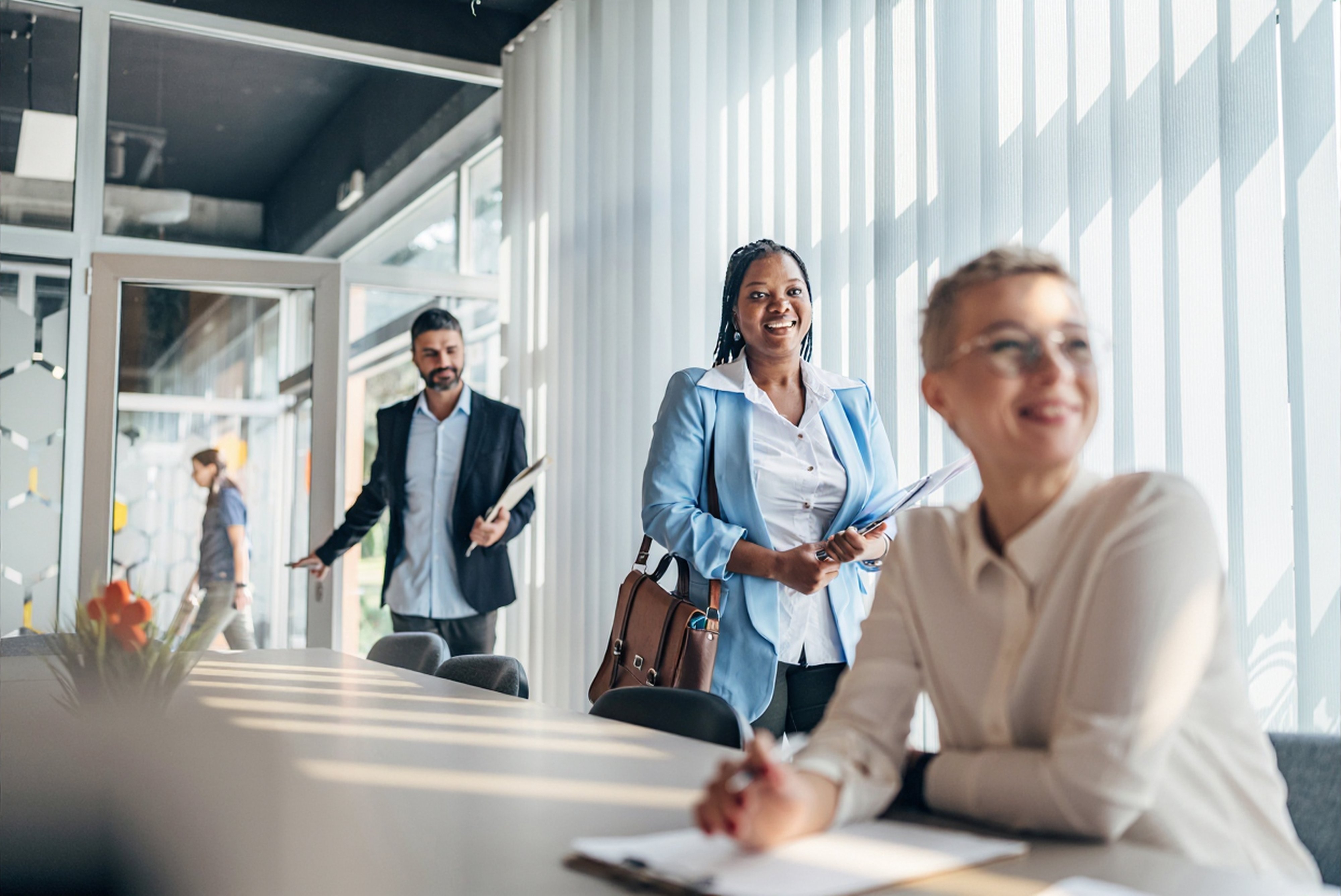 Business meeting or conference in a modern office-1